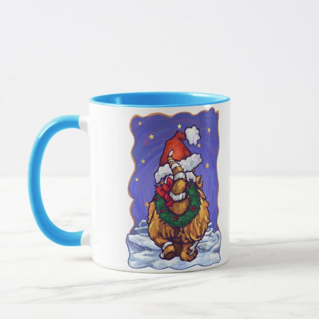 Ginger Cat Christmas Mug (Left)