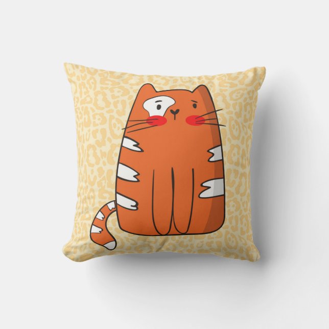 Ginger Cat Cushion (Front)