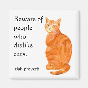 'Ginger Cat' Fridge Magnet