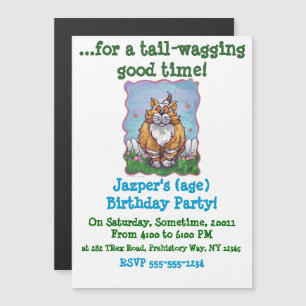 Ginger Cat Gifts & Accessories Magnetic Invitation