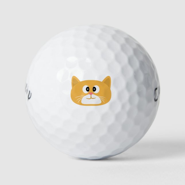 Ginger Cat Golf Balls (Front)