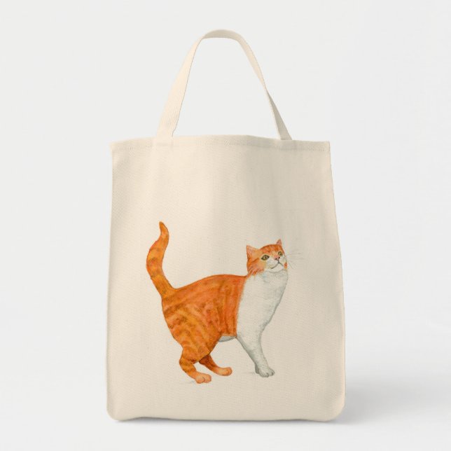 'Ginger Cat' Grocery Tote (Front)