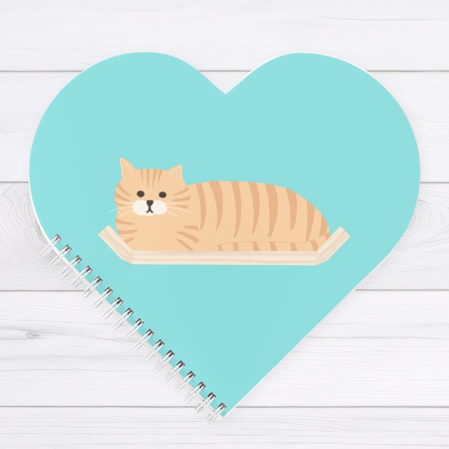 Ginger Cat Heart Notebook (Creator Uploaded)