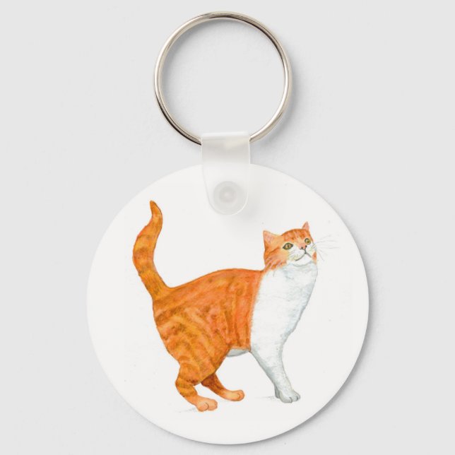 'Ginger Cat' Keychain (Front)