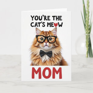 Ginger Cat Mothers Day Best Mum Card