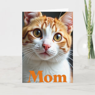 Ginger Cat Mothers Day Mum Card