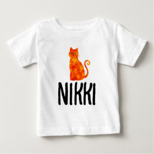 GINGER CAT NAME GIRLS TODDLER T-SHIRTS