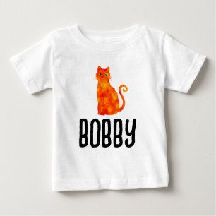 GINGER CAT NAME TODDLER T-SHIRTS