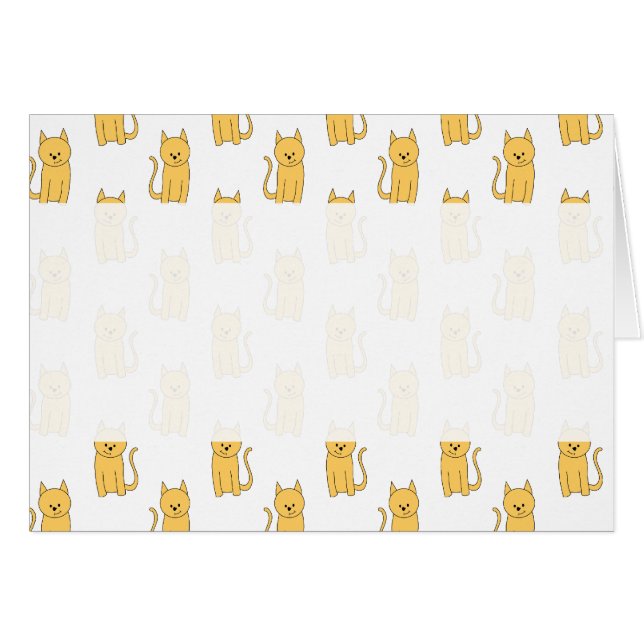 Ginger Cat Pattern. (Front Horizontal)