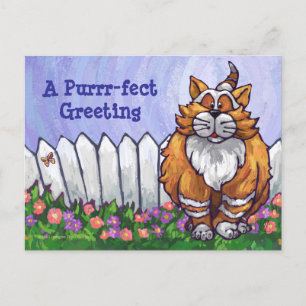 Ginger Cat Personalised Postcard