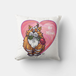Ginger Cat Valentine's Day Cushion