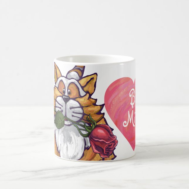 Ginger Cat Valentine's Day Magic Mug (Center)