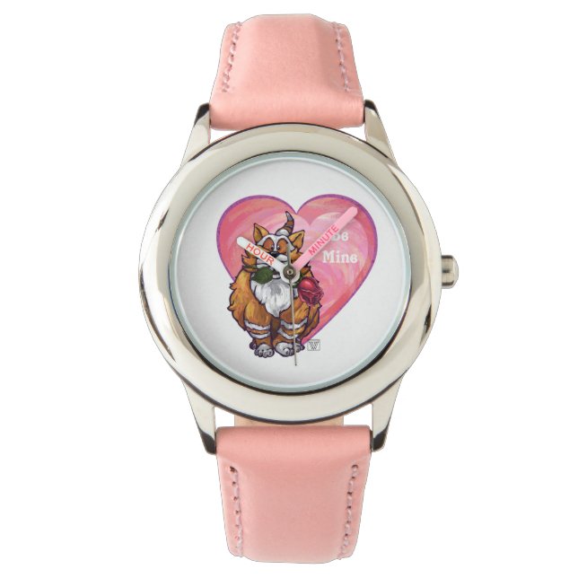 Ginger Cat Valentine's Day Watch (Front)