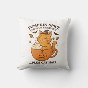 Ginger Cat Witch – Cute Halloween Design with Pump Cushion