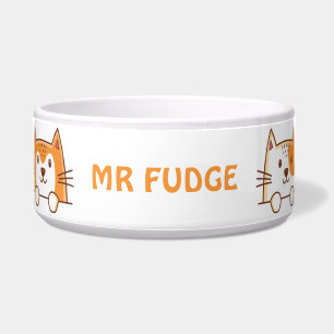 Ginger Cats Cute Personalised Bowl