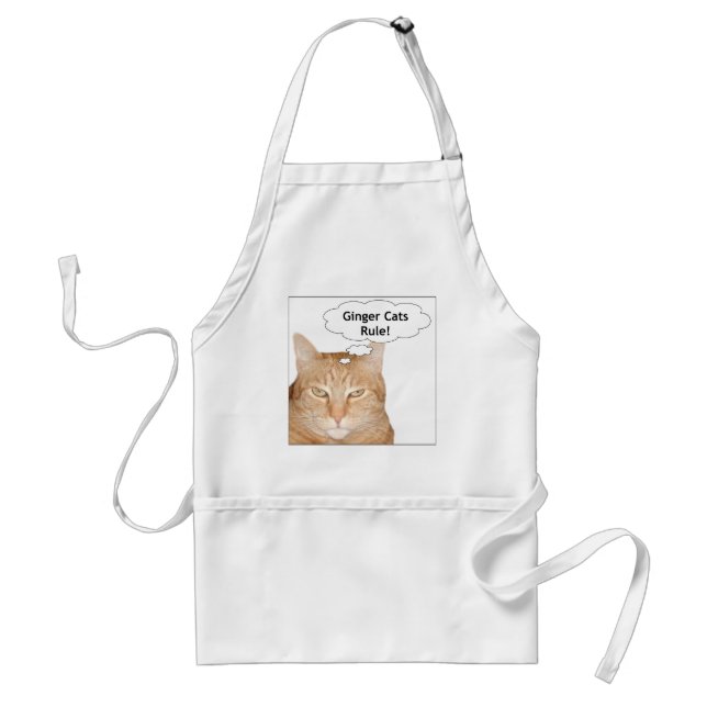 Ginger Cats Rule! Standard Apron (Front)
