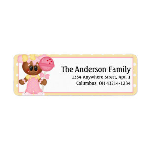 Ginger Cookie Valentine's Day Address Labels d5
