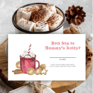 Ginger cookies and cocoa How big is mummy's belly Enclosure Card