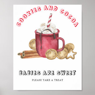 Ginger cookies with cocoa Babies are sweet  Poster