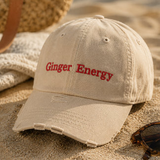 Ginger Energy Embroidered Hat | Funny Redhead hat