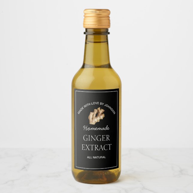 Ginger Extract Label (Front)