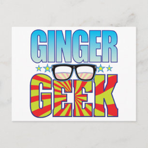 Ginger Geek v4 Postcard