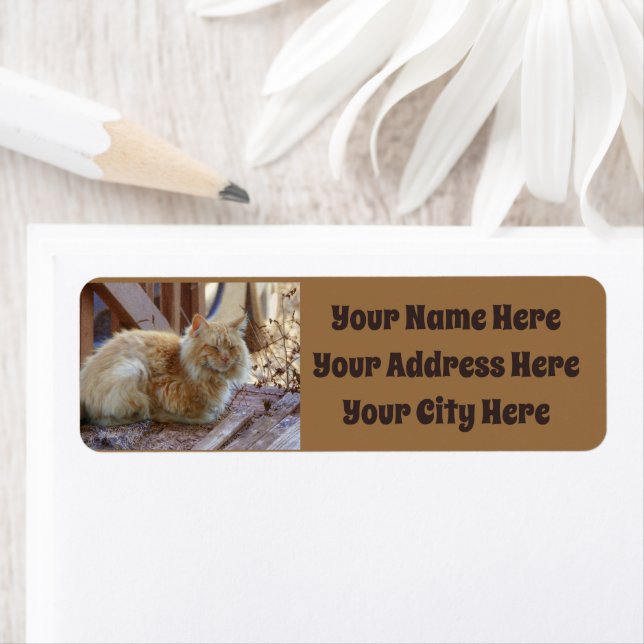 Ginger George Return Address Label (Insitu)