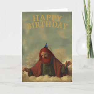 Ginger God Birthday Card