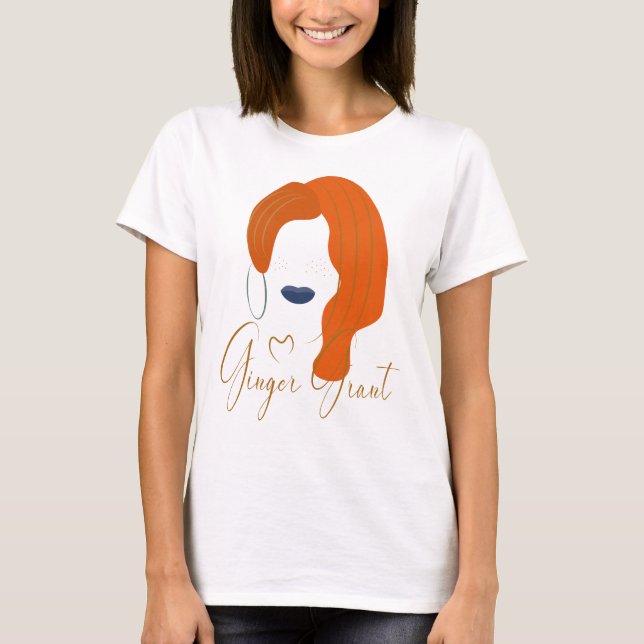 Ginger Grant red hair T-Shirt (Front)