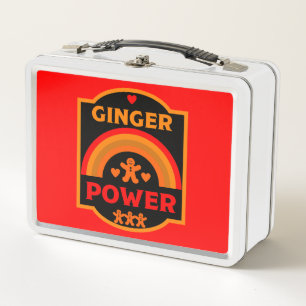 Ginger Hair Pride Metal Lunch Box