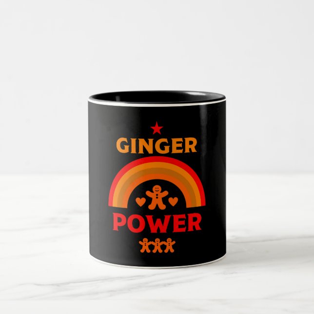 Ginger Hair Pride Two-Tone Coffee Mug (Center)