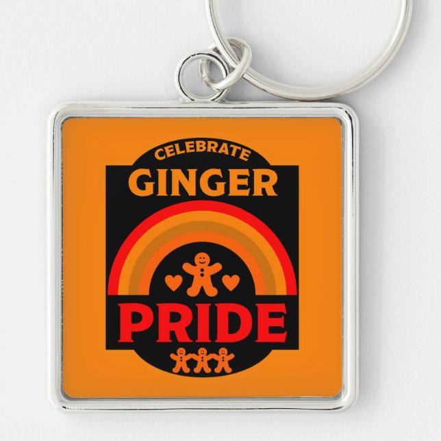 Ginger Haired Pride Key Ring (Front)