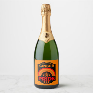 Ginger Haired Pride Sparkling Wine Label