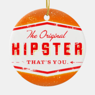 GINGER HIPSTER STYLE CERAMIC ORNAMENT