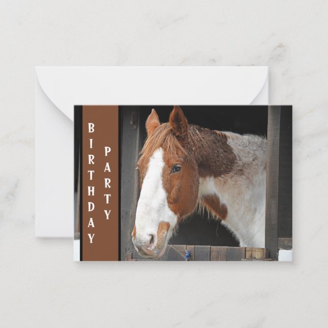 Ginger Horse on Farm Just a Girl who Loves Horses  Card (Front)