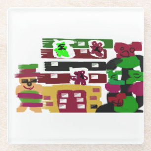 Ginger hotel glass coaster
