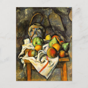 Ginger Jar and Fruit Fine Art by Cezanne Postcard