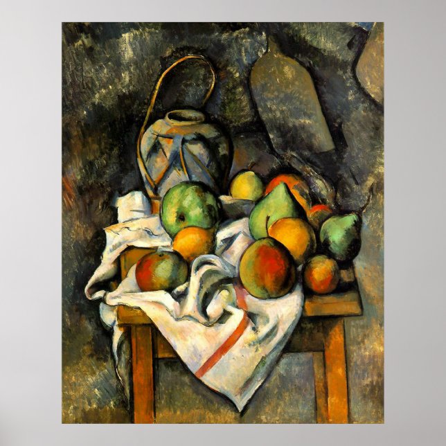 Ginger Jar and Fruit - Paul Cezanne - c1895 Poster (Front)