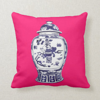 GINGER JAR NO. 2 ON PINK PILLOW