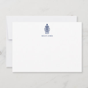 Ginger Jar Personalised Flat Note Card