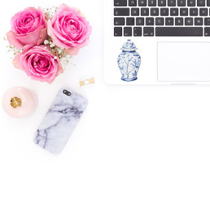 Ginger Jar White with Name Vinyl Sticker