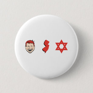 Ginger Jersey Jew 6 Cm Round Badge