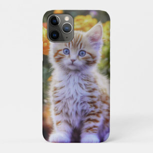 Ginger Kitten in a Flower Garden iPhone 11 Pro Case