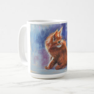 Ginger Kitten in Pastel Light Coffee Mug