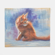 Ginger Kitten in Pastel Light