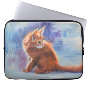 Ginger Kitten in Pastel Light Laptop Sleeve