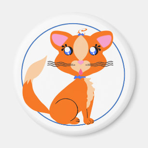 Ginger Kitty Toon Magnet