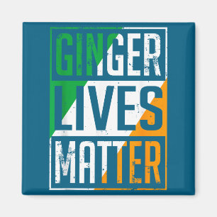 Ginger Lives Irish Flag St Patricks Day Redhead Me Magnet