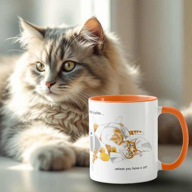 Ginger Orange Cat Funny Toilet Paper Mug (Creator Uploaded)
