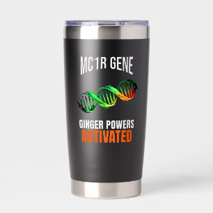 Ginger Powers Activated DNA Mutant Funny Redhead Insulated Tumbler